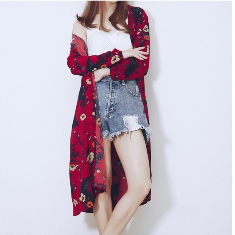 MOUSSY Loose Damage High Rise Distressed Shorts SIZE 2 - Picture 3 of 14